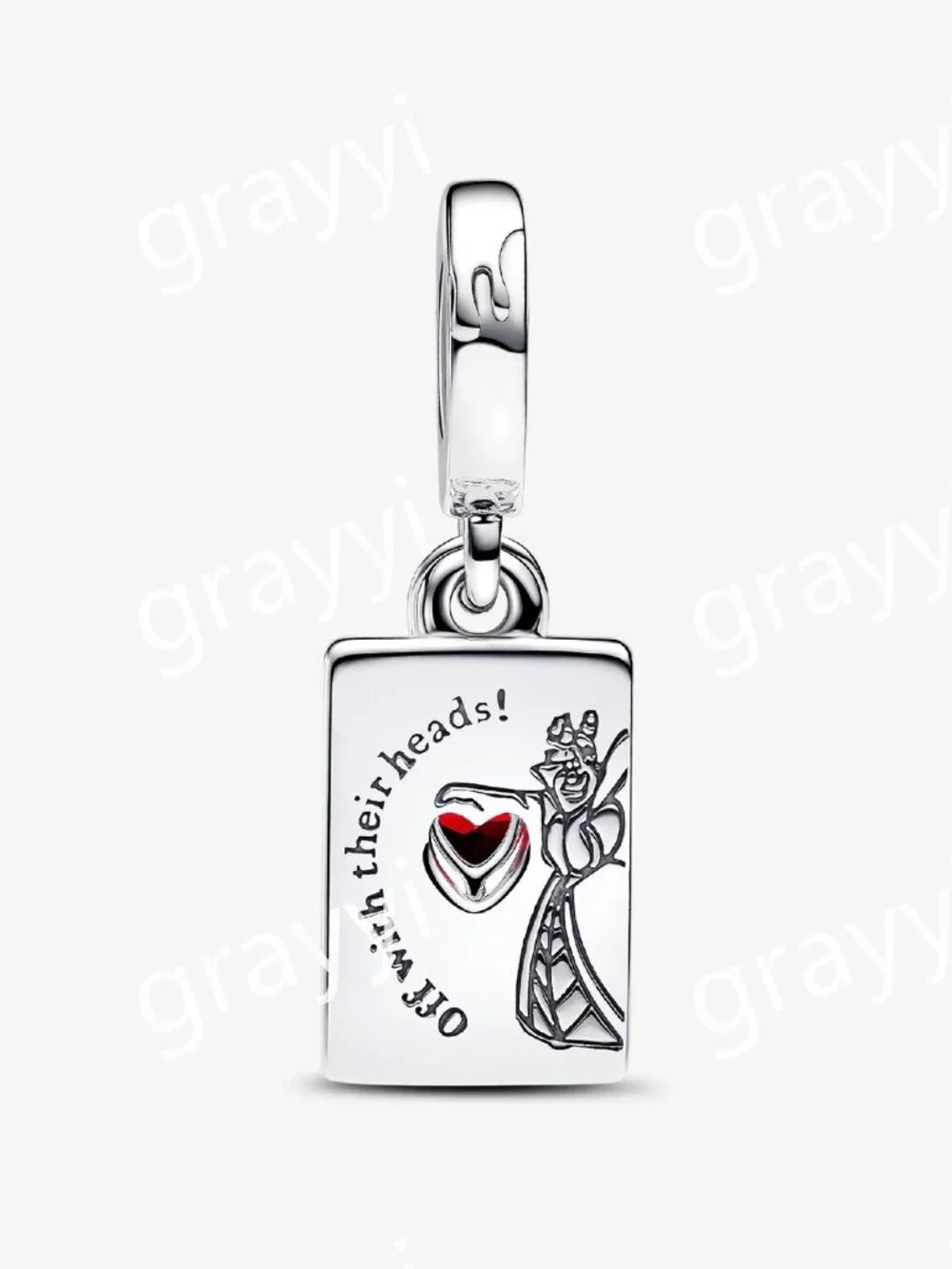 Pandora Disney Villains Queen of Hearts Double Dangle Charm